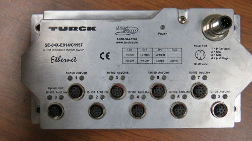 Turck SE-84X-E914 / C1157 Industrial Ethernet Switch 9 Port          A80