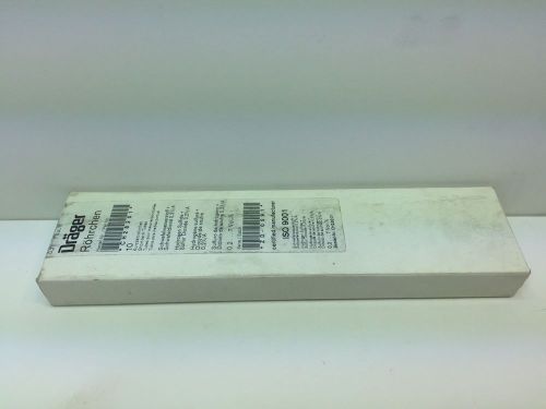 (10) sealed new! drager short term tubes ch28201 hydrogen sulfide + sulfur dioxi for sale