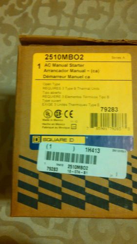 2510MBO2 SQUARE D 2510-MBO2 manual motor starter