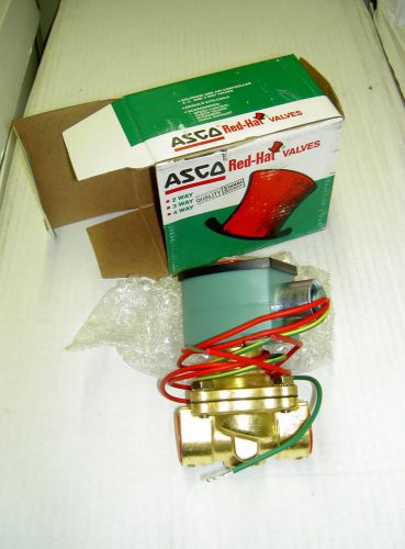 Asco 8210g73 brass 3/8&#034; nc solenoid valve, 120/60v for sale