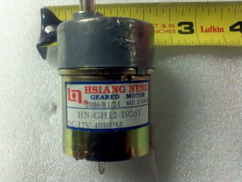 Lot of 26 (twenty-six) hsiang neng geared motor #hn-gh12-1926y 12v 40rpm for sale