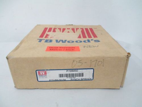 New tb woods p728m50 p72-8m-50-sk synchronous belt 2-3/4in sprocket d247135 for sale