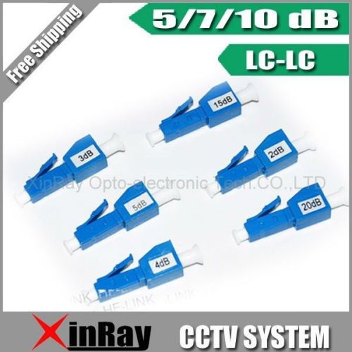 10pcs LC/PC-LC/PC Fixed Attenuator 5/10/15/20dB Optional Fiber Optic Attenuator