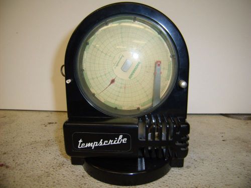 Vintage Bacharach Tempscribe Temperature Chart Recorder 14-7030  7 DAY Movement