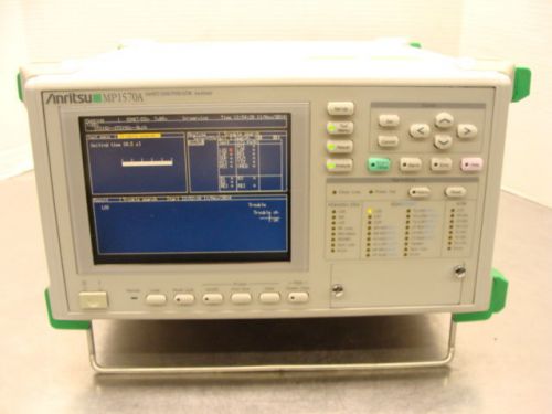 Anritsu mp1570a sonet / sdh / pdh / atm analyzer w/ opt 02, 10, 11 &amp; cards! nice for sale