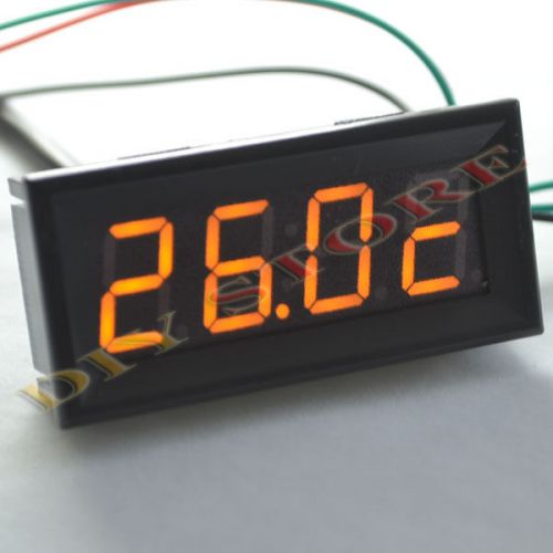 3pcs 0.56&#034; 4 Digits 200V Multifunction Meter Clock Voltage Thermometer 3 in 1
