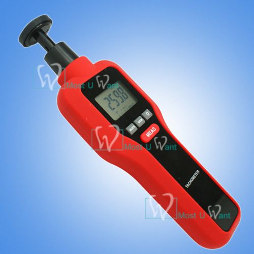 Digital Contact Non-contact Tachometer Handheld Rotating Speed Meter 6-Digits CE