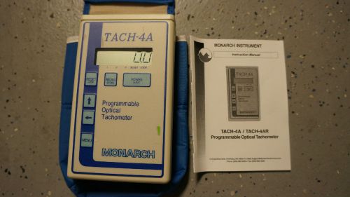 Monarch tach-4a programmable optical tachometer for sale