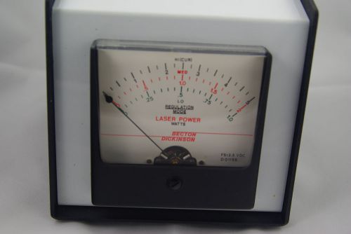 One NOS Becton and Dickinson Laser Power Watt Meter