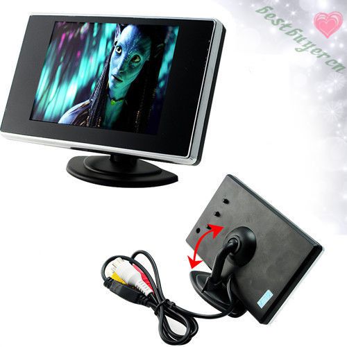 2015~mini 3.5&#034; tft lcd color screen car video rearview monitor camera car system for sale