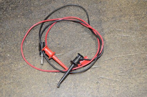 Pomona voltage test probe banana plug &amp; clip lot part#-3782-24 agilent hp rf sma for sale