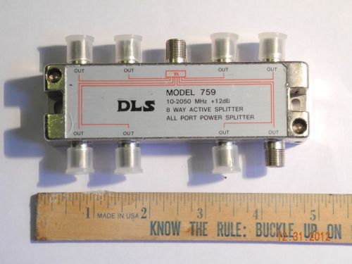 DLS Model 759 8-Way Active Splitter, All Port Power Splitter