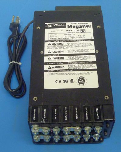 Vicor MegaPAC MP5-9735-1 Auto-Ranging Power Supply: 115/230VAC;30/25A;47-500Hz
