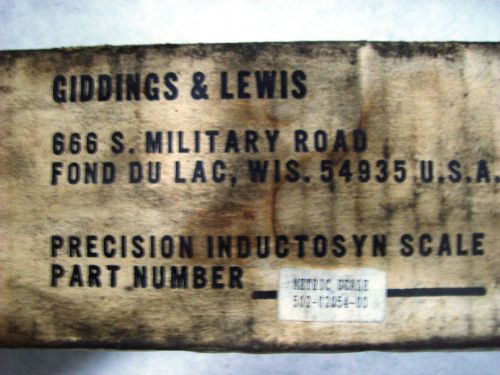 Giddings &amp; Lewis Precision Metric Scale