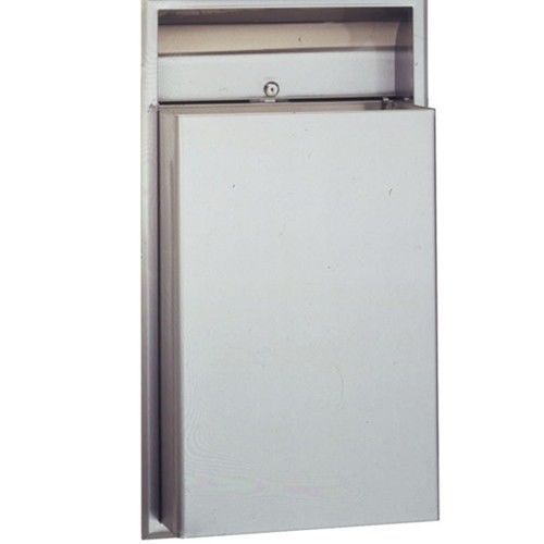 Bobrick b-3644 12 gal stainless steel recessed waste for sale