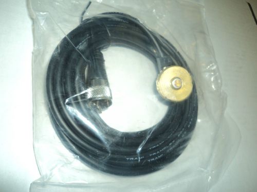 New tram 2250 nmo 3/8&#034; - 3/4&#039; hole mount 17&#039; cable w/ pl-259 longer shaft !!! for sale
