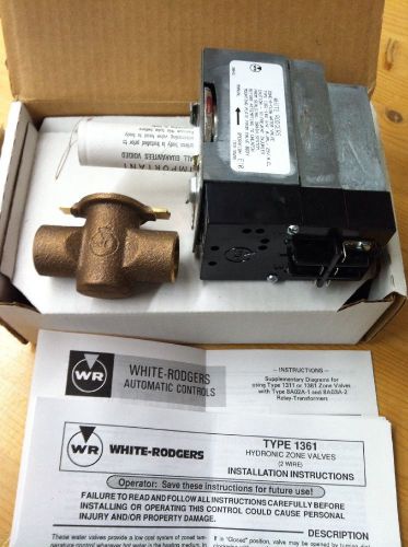 White Rodgers Two Wire 3/4&#034; Hydronic Sweat  Zone Valve - 24 Volt - 1361-102