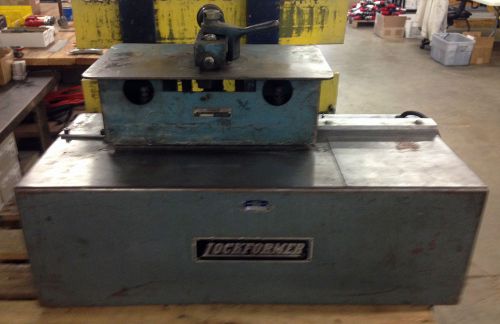 Used 24 ga portable lockformer pittsburgh machine w/ power flanging attachment for sale
