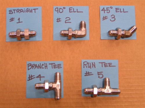 An- 6 male-male, 37 degree jic-6 (3/8&#034;), stainless bulkhead, earls, russels, an for sale