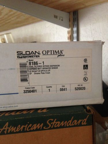 Sloan flushometer optima plus 8186-1 (new) chrome for sale