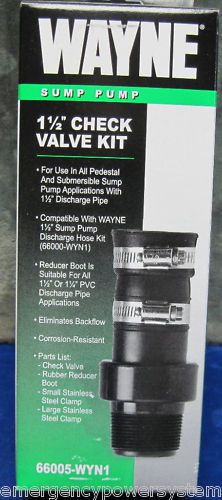 1 1/2&#034; sump pump check valve kit #66005! for sale