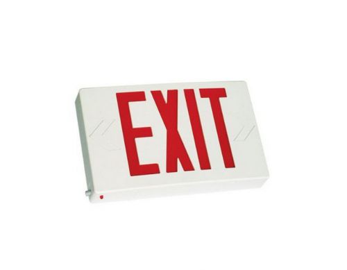 LED Exit Sign Emergency Light Lighting Battery Back Up Red Letter Commercial