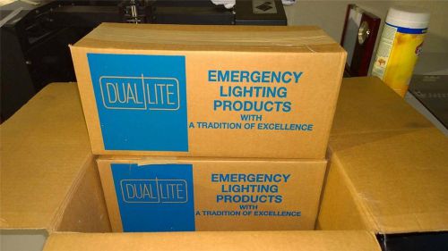 Nib twin head dual lite ez-2 two-headed emergency lighting unit - backup light for sale