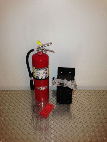 lot of 2-10lb abc Fire Extinguishers With Heavy Duty Vehicle Brackets &amp; New Tags