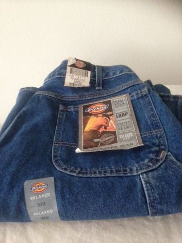Dickies 1993snb38/34 men&#039;s relaxed fit carpenter jean-38/34 stone carpntr jean for sale
