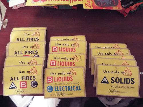 VINTAGE SAFETY CHEMICAL DECALS