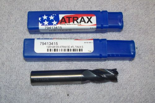 Atrax    carbide end mill   1/2&#034;     4 flute    79413415 for sale