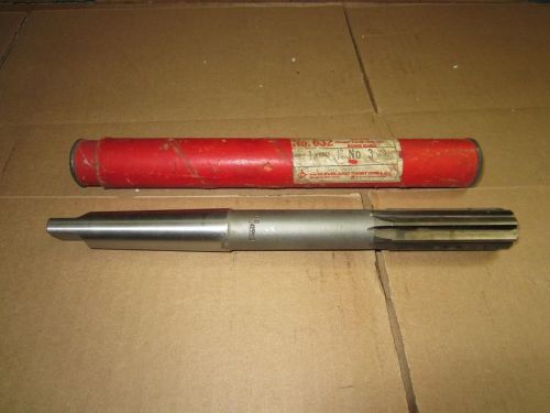 Nos cleveland twist drill 15/16&#034; straight fluted reamer morse taper #3 shank mt3 for sale