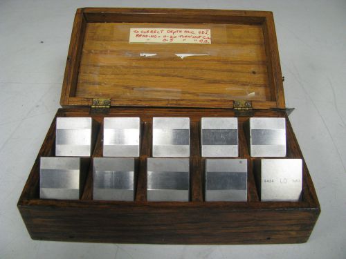 Mixed Set of 1&#034; Gage Blocks Quanity 10x 1&#034; DT23
