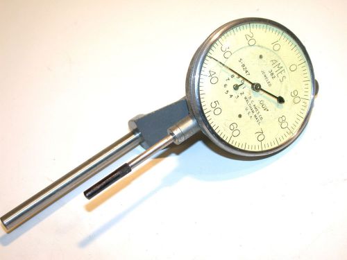 Ames 1&#034; range dial .001&#034; indicator with mounting bracket model 382 for sale
