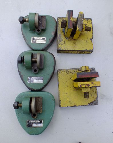 Lot of 3 FEDERAL MIKE, SNAP GAGE BASE STAND BA-26  2 Unknown Base Stands