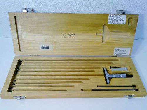 Scherr tumico 12&#034; depth micrometer gage set w case p/n 12-2012-9400 for sale