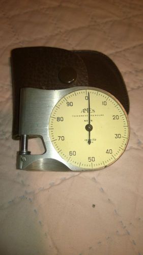 Vintage Ames Thickness Measure Gauge Micrometer N0. 25 Inspection Tool Made USA