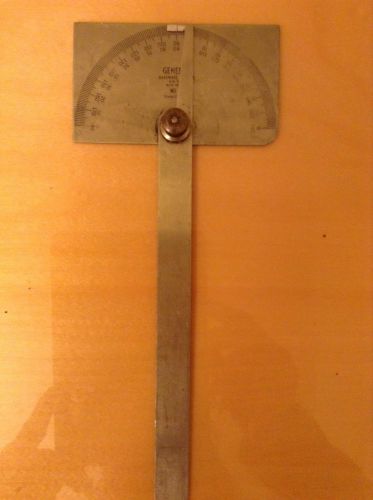 Vintage General Hardware No.17 Stainless Steel Protractor Machinist Hand Tool