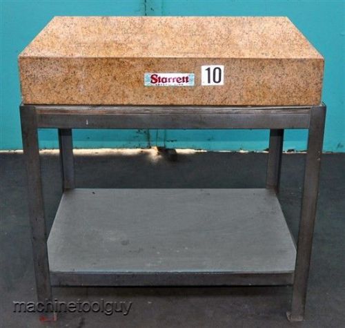 Starrett &#034;crystal pink&#034; granite 24&#034; x 36&#034; x 6&#034; surface plate with stand &amp; cover for sale