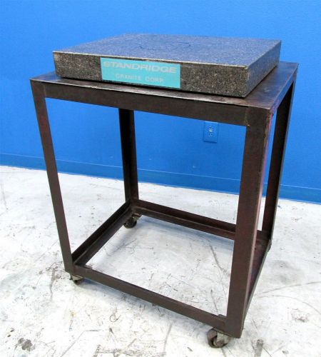 24&#034;x18&#034; standridge granite surface plate + stand for sale