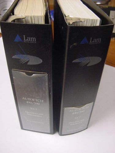 Lam Research AutoEtch 490/590 Clean Room Operation / Maintenance Manuals
