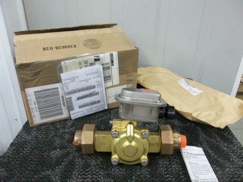 Asco solenoid valve 1&#034; disk copper brass 115v 3 phase socket water flow ne for sale