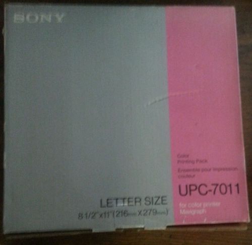 (2) SONY UPC-7011Printing Packs for color printer Mavigraph, 100 Prints Per pack