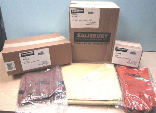 SALISBURY WELDING SAFETY GEAR-6 ITEMS- ARC FLASH-ALL NEW IN BOX-FREE SHIPPING!!