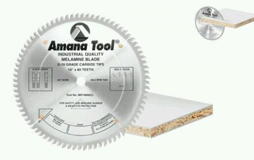 Amana Tool MB10800-30 Carbide Tipped Double-Face Melamine 10 Inch Dia x 80T H-AT