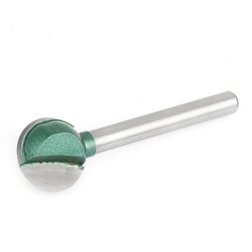 Woodworking tool 6 x 18mm metal core box router bit green silver tone for sale