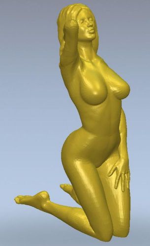 Full 3d model STL file young sexy girl  for CNC Router Machine or 3D Printer