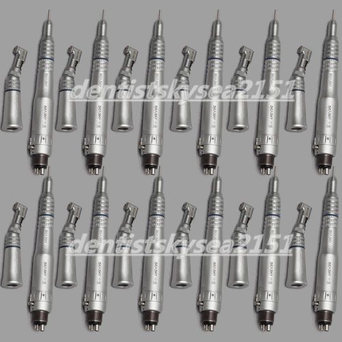 12 dental slow low speed handpiece kits contra angle motor straight nosecone e-p for sale