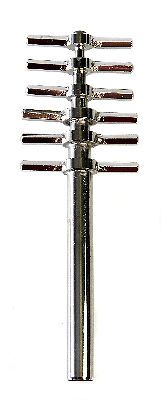 Cork borer set of 6 - nickel plated brass w matching handles - laboratory, chemi for sale