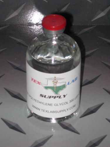 Tex lab supply 100 ml polyethylene glycol - 300 peg usp grade - sterile for sale